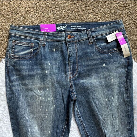 Mossimo Jeans Skinny Mid Rise New Womens Size 18 - Picture 3 of 9